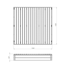 Cargar imagen en el visor de la galería, Arenero de madera Aksent 136x132cm
