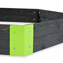 Load image into Gallery viewer, Wooden hexagon-shaped sandbox Aksent 160x140cm