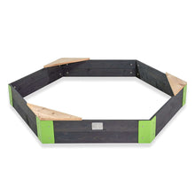 Load image into Gallery viewer, Wooden hexagon-shaped sandbox Aksent 160x140cm