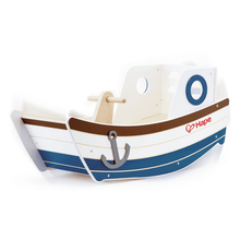 Cargar imagen en el visor de la galería, Balancín de madera para bebés - Barco