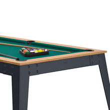 Carregar imatge al visor de la galeria, Billar americano con madera de nogal y tejido verde
