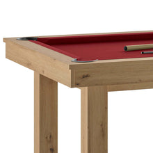 Carregar imatge al visor de la galeria, Billar color roble y tejido rojo