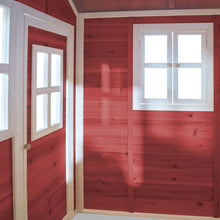 Cargar imagen en el visor de la galería, Casita infantil de madera Loft 100 color Rojo