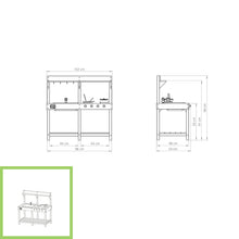 Load image into Gallery viewer, Wooden outdoor kitchen Yummy 100 Natural