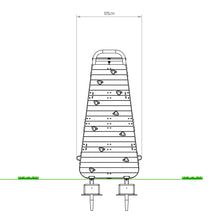 Carregar imatge al visor de la galeria, Calistenia para jardín rocódromo medidas