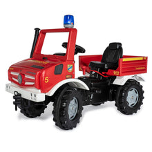 Load image into Gallery viewer, Mercedes fire truck with pedals and gears