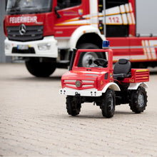 Load image into Gallery viewer, Mercedes fire truck with pedals and gears