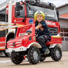 Load image into Gallery viewer, Mercedes fire truck with pedals and gears