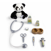 Carregar imatge al visor de la galeria, Carret de Veterinari de Joguina amb Panda de peluix i Accessoris