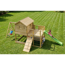 Carregar imatge al visor de la galeria, Parque Infantil Fungoo ALOHA con Casa de madera elevada