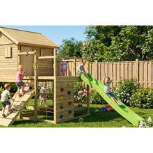 Carregar imatge al visor de la galeria, Parque Infantil Fungoo ALOHA con Casa de madera elevada