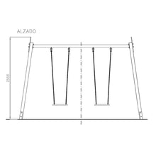 Carregar imatge al visor de la galeria, Gronxador doble Classic ús públic