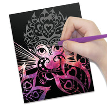 Carregar imatge al visor de la galeria, Dibuixos Negres per Rascar: Impressionant Efecte Galàxia