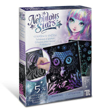 Carregar imatge al visor de la galeria, Dibuixos Negres per Rascar: Impressionant Efecte Galàxia