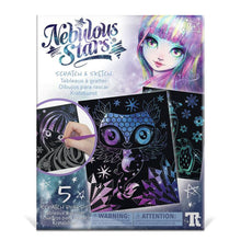 Carregar imatge al visor de la galeria, Dibuixos Negres per Rascar: Impressionant Efecte Galàxia