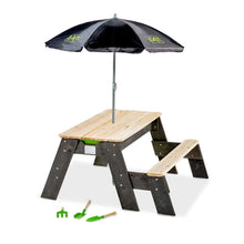 Carregar imatge al visor de la galeria, Taula de sorra i aigua amb Picnic, Parasol i Eines de Jardineria Aksent