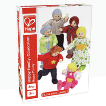 Cargar imagen en el visor de la galería, Muñecos de Familia Feliz Caucásica