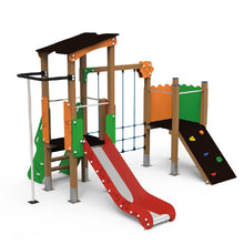 Load image into Gallery viewer, Pplayground with two towers and climbing elements Farm 4 - Public use