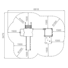 Load image into Gallery viewer, Pplayground with two towers and climbing elements Farm 4 - Public use