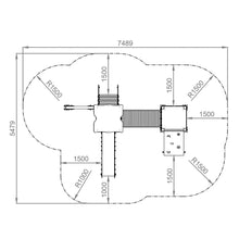 Load image into Gallery viewer, Playground Two Towers and Tunnel Farm 2 - Public use