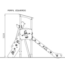 Carregar imatge al visor de la galeria, Parc Infantil amb Tobogan i Gronxador Granja 3 - Ús públic