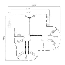 Carregar imatge al visor de la galeria, Parc Infantil dues torres i gronxador Sabana - Ús públic