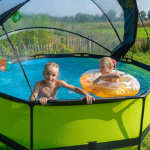 Cargar imagen en el visor de la galería, Piscina EXIT Lime 305x76 con bomba de filtro y cúpula - Verde