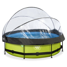 Cargar imagen en el visor de la galería, Piscina EXIT Lime 305x76 con bomba de filtro y cúpula - Verde