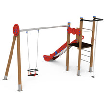 Carregar imatge al visor de la galeria, Parc infantil Sport 2 amb gronxador Baby ús públic