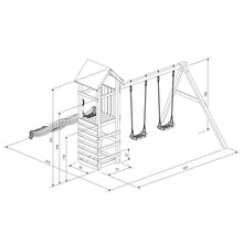 Carregar imatge al visor de la galeria, Parc infantil Charly amb rocòdrom