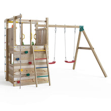 Carregar imatge al visor de la galeria, Parc Infantil Houser amb cabana i rocòdrom