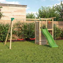 Carregar imatge al visor de la galeria, Parc Infantil Houser amb cabana i rocòdrom