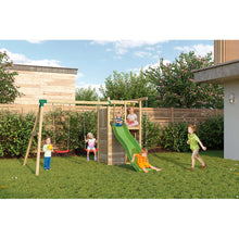 Carregar imatge al visor de la galeria, Parc Infantil Houser amb cabana i rocòdrom