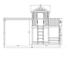 Cargar imagen en el visor de la galería, Casa de madera Moonlight con tobogán