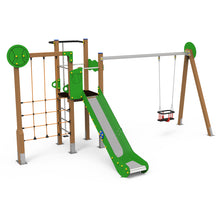 Cargar imagen en el visor de la galería, Parque infantil Sport 4 con columpio Baby uso público