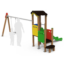 Cargar imagen en el visor de la galería, Parque Infantil Classic 2 con columpio uso público