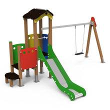 Cargar imagen en el visor de la galería, Parque Infantil Classic 2 con columpio uso público
