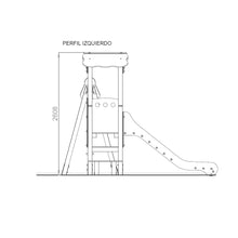Cargar imagen en el visor de la galería, Parque Infantil Classic 2 con columpio uso público