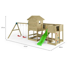 Carregar imagem no visualizador da galeria, Parque Infantil Fungoo Longstepper con tobogán Verde
