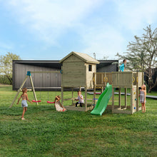 Carregar imagem no visualizador da galeria, Parque Infantil Fungoo Longstepper con tobogán Verde
