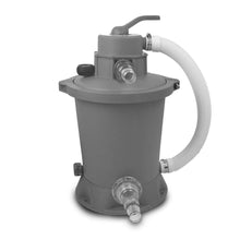 Load image into Gallery viewer, Exit Black pool 400x200x100 with sand filter, ladder and dome - black