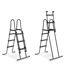 Load image into Gallery viewer, Exit Black pool 400x200x100 with sand filter, ladder and dome - black