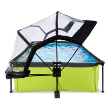 Carregar imatge al visor de la galeria, Piscina EXIT Lime 220x150x65 amb bomba de filtre i coberta - verd