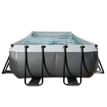 Load image into Gallery viewer, EXIT Black Pool 400x200x100 with filter and ladder - black