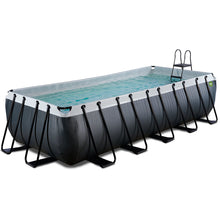 Carregar imatge al visor de la galeria, Piscina EXIT Black 540x250x122 amb filtre i escala - negre