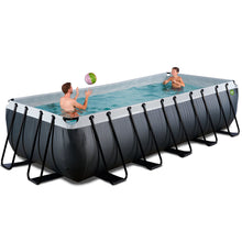 Carregar imatge al visor de la galeria, Piscina EXIT Black 540x250x122 amb filtre i escala - negre