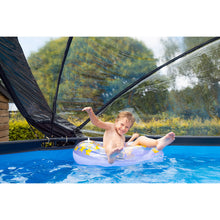 Cargar imagen en el visor de la galería, Piscina EXIT Black 360x122 con filtro de arena, cúpula y escalera - negro