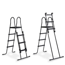 Load image into Gallery viewer, EXIT Black 427X122 pool with sand filter, dome and ladder - black