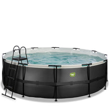 Load image into Gallery viewer, EXIT Black pool 450x122 with filter and ladder - black