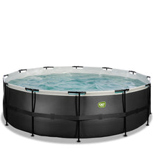 Load image into Gallery viewer, EXIT Black pool 450x122 with filter and ladder - black